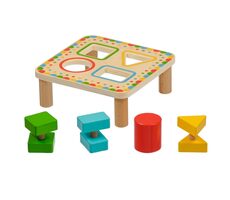 Lucy & Leo Dřevěná vkládačka Třídění geometrických tvarů / 5 dílů / od 3 let