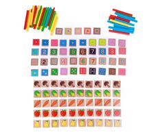 Lucy & Leo Učíme se počítat dřevěný edukativní set / 135 prvků / od 3 let