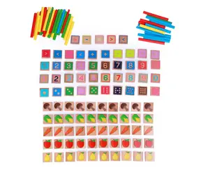Lucy & Leo Učíme se počítat dřevěný edukativní set / 135 prvků / od 3 let