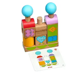 Lucy & Leo Tvary a emoce dřevěná skládačka s předlohami / od 3 let