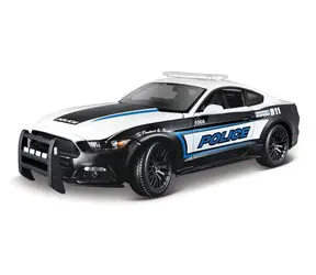 Maisto - 2015 Ford Mustang GT, černo-bílá, 1:18
