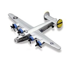 Maisto - Fresh Metal Tailwinds - letadla, B-24 Liberator, stříbrná, blister