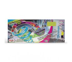 Maisto - Cyber Racers, Play set - Vertikální dráha na dveře s autíčkem, výška cca 2m