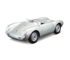 Maisto - PORSCHE 550 A SPYDER, stříbrná, 1:18