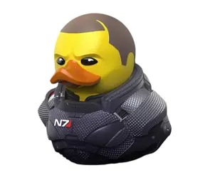 TUBBZ kachnička - Mass Effekt Commander Shepard in Box / 9 cm
