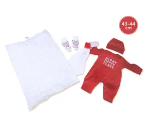 Llorens M844-54 obleček pro panenku miminko NEW BORN velikosti 43-44 cm / od 3 let