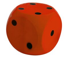 Androni Kostka měkká červená / 10cm / od 3 let