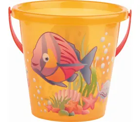 Androni Kyblík rybičky průhledný oranžová / průměr 17 cm / od 12 měsíců