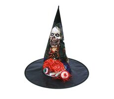 Rappa Klobouk Čarodějnice/Halloween s okem pro dospělé