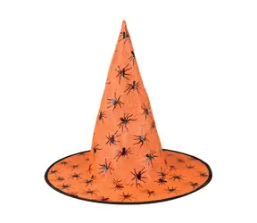 Rappa Klobouk čarodějnický oranžový pro dospělé