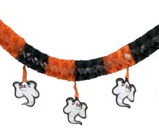 Rappa Girlanda Halloween duch papírová 3 m