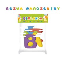 Rappa Girlanda papírová BEZVA NAROZENINY