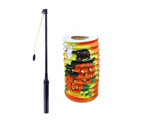 Rappa Lampion Halloween 15 cm se svítící hůlkou 40 cm