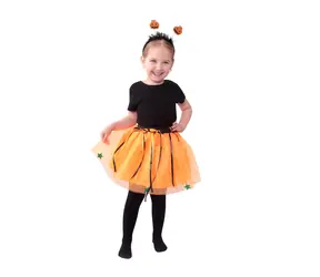 Rappa Dětský kostým halloween tutu sukně s čelenkou