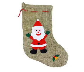 Rappa Punčocha Santa Claus / Mikulášská režná s dekorem