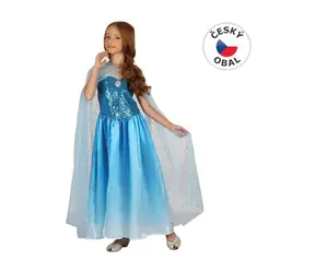 MaDe 00981 - Šaty na karneval - sněhová královna,  120- 130 cm