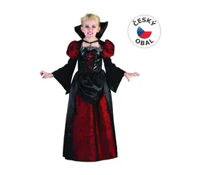 MaDe 09174 - Šaty na karneval - upírka, 110 - 120 cm