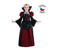 MaDe 09175 - Šaty na karneval - upírka, 120 - 130 cm