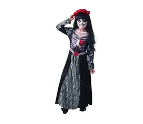 MaDe 09336 - Šaty na karneval - smrt, 110 - 120 cm