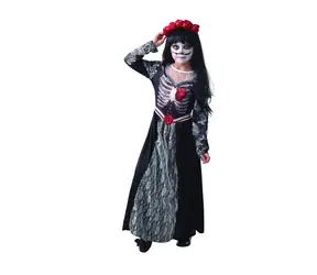 MaDe 09337 - Šaty na karneval - smrt, 120 - 130 cm