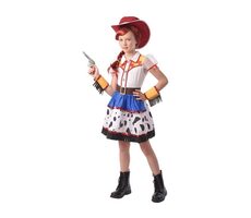 MaDe 09405 - Šaty na karneval - kovbojská dívka, 110 - 120 cm