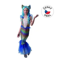 MaDe 09433 - Šaty na karneval - mořská panna, 120 - 130 cm