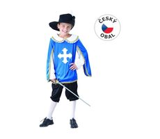 MaDe 09495 - Šaty na karneval - mušketýr, 110 - 120 cm