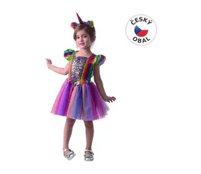 MaDe 09745 - Šaty na karneval -  jednorožec, 80 - 92 cm