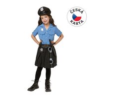 MaDe Šaty na karneval - policistka, 130-140cm
