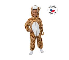 MaDe Šaty na karneval - leopard, 80-92cm
