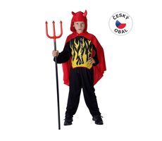 MaDe 55558 - Kostým na karneval Čert, 120-130cm