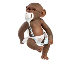 Guca 993 REBORN OPIČKA - realistická opička miminko s celovinylovým tělem - 32 cm / od 3 let