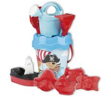 Androni Sada na písek piráti v cestovní tašce modrá / od 12 měsíců