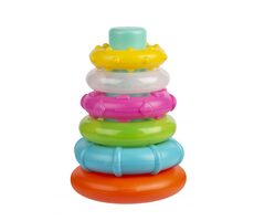 Playgro - Plastové navlékací kroužky pastelové / od 10 měsíců