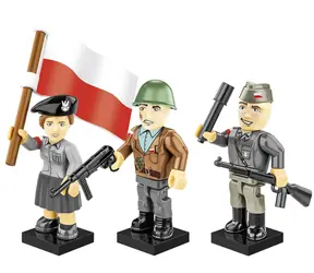 COBI 2057 3 figurky s doplňky Varšavské povstání / 35 kostek / od 3 let