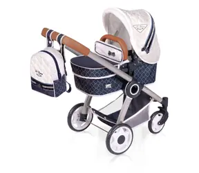 DeCuevas Skládací kočárek pro panenky 3 v 1 s batůžkem TOP Collection 2020 - 70 cm / od 3 let