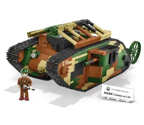 COBI 2993 Great War Mark I no C.19 / 878 kostek / 1 figurka / 1:35 / od 9 let