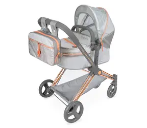 DeCuevas Skládací kočárek pro panenky 3 v 1 s batůžkem CITY X 2024 - 73 cm / od 3 let