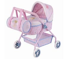 DeCuevas Můj první kočárek pro panenky s taškou GALA 2023 - 56 cm / od 3 let