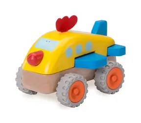Wonderworld Dřevěné Mini letadlo kuře