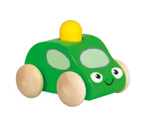 Pískací auto s majákem 1ks zelená