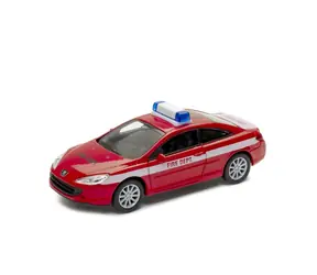 Welly Peugeot Coupe 407 FIRE DEPT. 1:34 červená