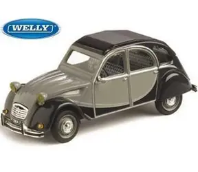 Welly Citroen 2CV Skala 1:24 černošedá