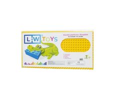 L-W Toys Podložka na stavění - JUNIOR 16x32 bodů žlutá