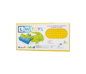 L-W Toys Podložka na stavění - JUNIOR 16x32 bodů žlutá