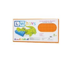 L-W Toys Podložka na stavění - JUNIOR 16x32 bodů oranžová