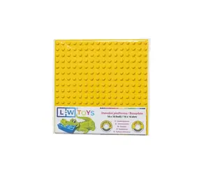 L-W Toys Podložka na stavění JUNIOR 16x16 bodů žlutá