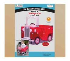 Fiesta Crafts 3D skládačka Vintage auto červená