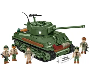 COBI 3118 II WW Sherman M4A2E8 / 880 kostek / 5 figurek / 1:28 / od 10 let
