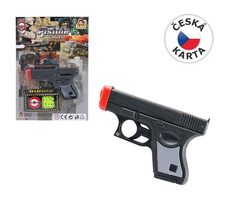 MaDe 65327 Pistole s kuličkami na kartě černá / od 3 let